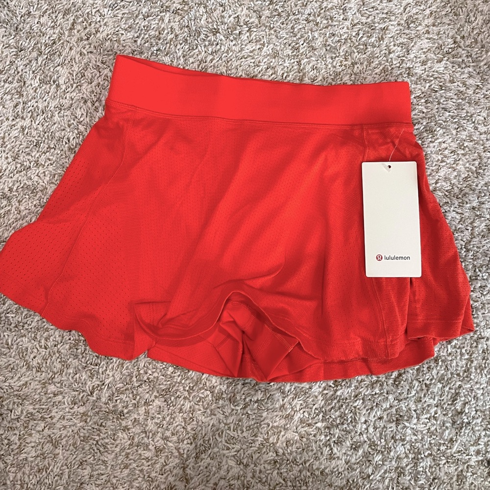 Lululemon size 8 swiftly tech high rise tennis skirt- red